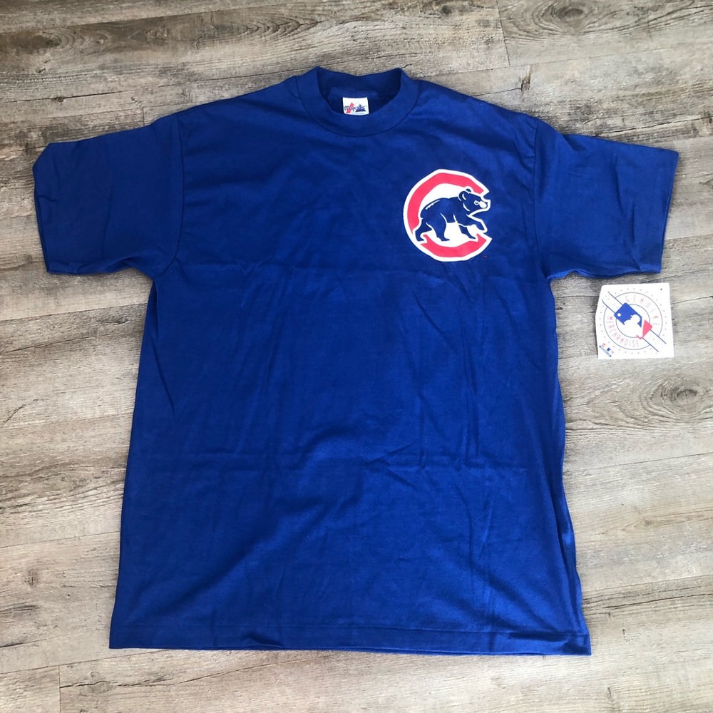 New Vintage Majestic Chicago Cubs #21 Sammy Sosa Blue Shirt Made In USA Men’s XL